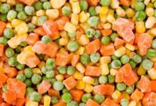 الفواكه والخضراوات المجمدة