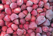 سعر الفراولة المجمدة