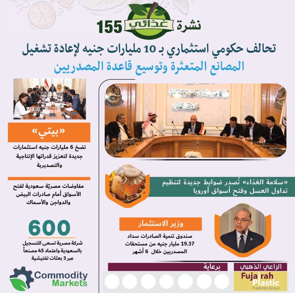 نشرة غذائي تأتيكم برعاية شركة الفجيرة للصناعات البلاستيكية و برنامج رواد التصدير 
