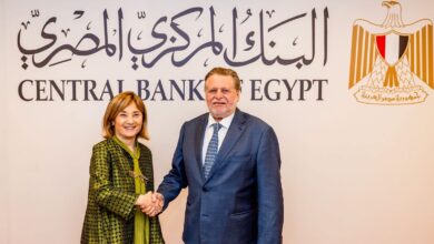 البنك المركزي المصري يبحث مع بنك الاستثمار الأوروبي التمويل الأخضر