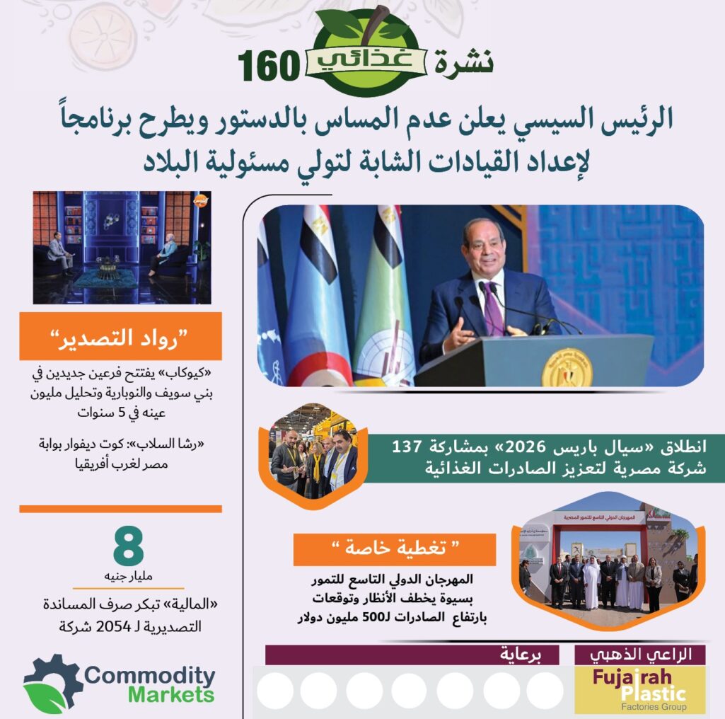 العدد 160 من نشرة غذائي 