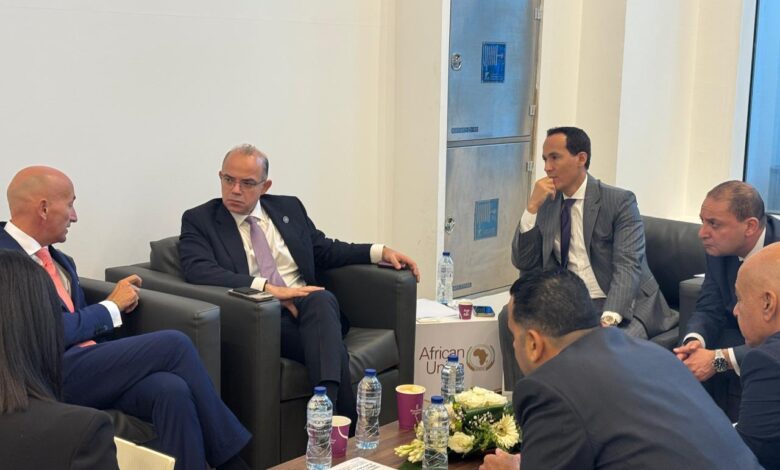 وزير الاسثثمار يتلقي نائب رئيس البنك الأفريقي للإستيراد والتصدير